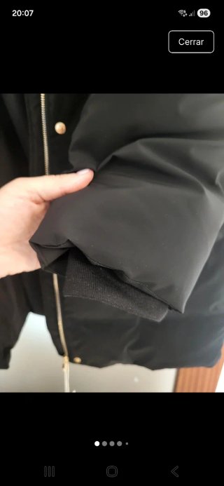 Anorak Zara Negro Mujer