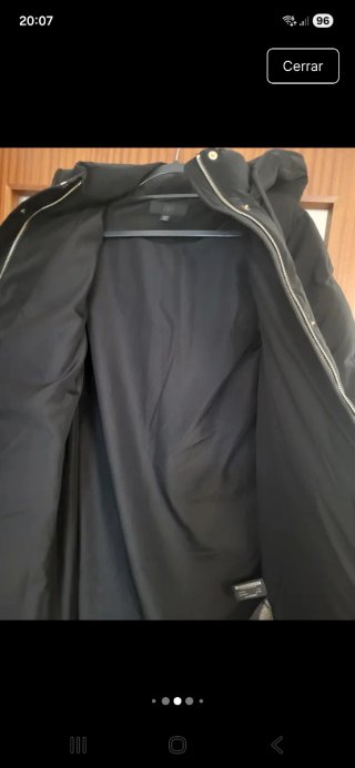 Anorak Zara Negro Mujer