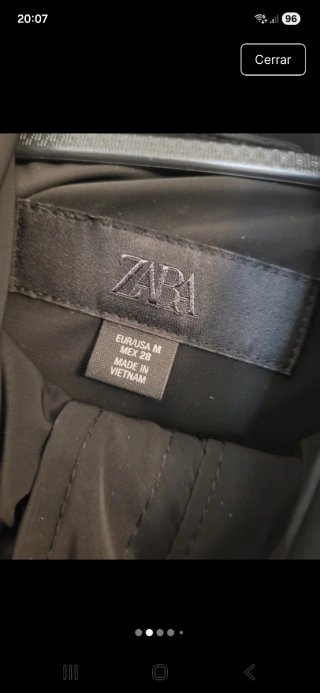 Anorak Zara Negro Mujer