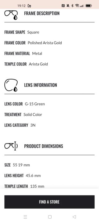 Gafas de sol Ray-Ban Signet Oro