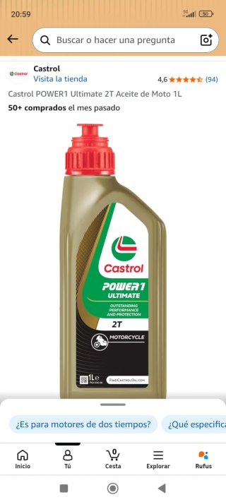 Aceite Castrol POWER1 Ultimate