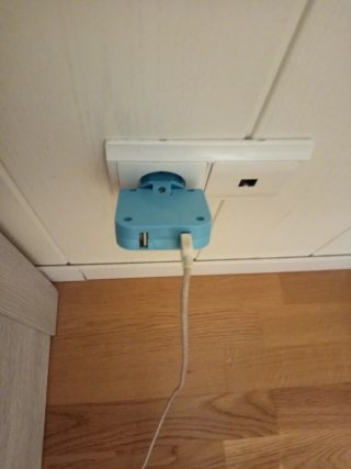 2 Adaptadores Enchufe Tipo Ladron Plano