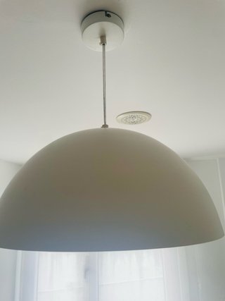 Lámpara colgante metálica gris
