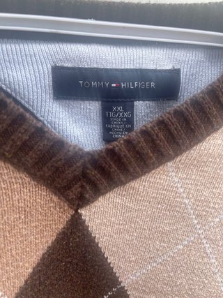 Jersey Tommy Hilfiger Rombo Beige y Marrón