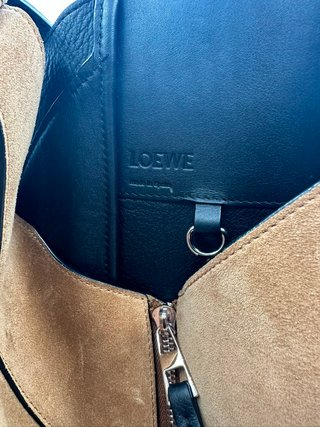 Bolso Loewe Hammock Negro y Marrón