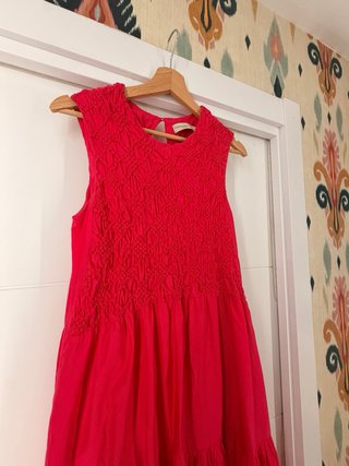 Vestido fucsia de Purificación Garcia