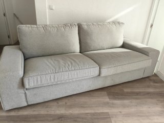 Sofá KIVIK Ikea Gris Tela