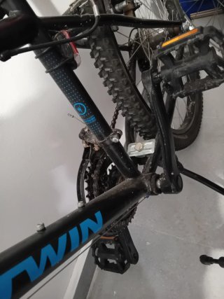 Bicicleta  BTWIN  Rockrider 24 Azul