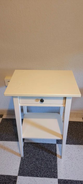 Dos Mesita de noche Ikea Hemnes blanca