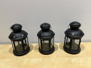3 Candelabros Ikea Negros