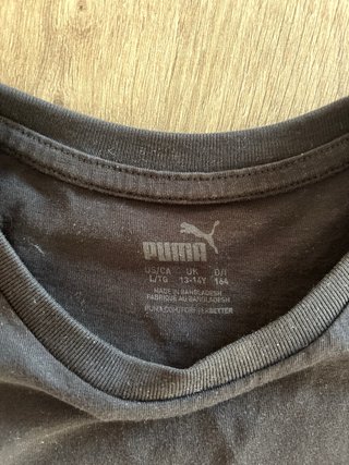 Camiseta Puma Negra con Logo