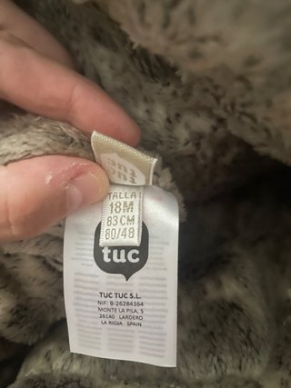 Chaqueta bebe