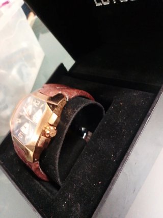 Reloj Lotus Hombre Dorado y Marrón