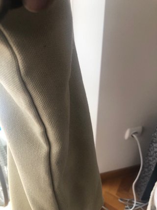 Bolso de lona beige grande