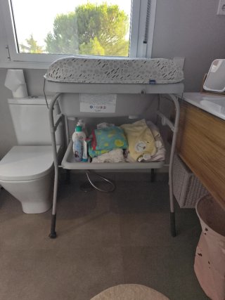 Cambiador bañera bebé marca chicco