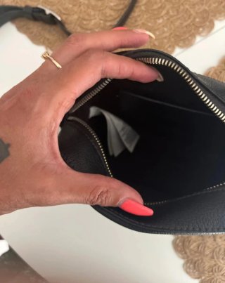 Borsa a tracolla Calvin Klein nera donna