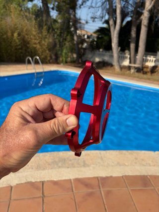 Tapa Embrague Abierta Ducati Roja