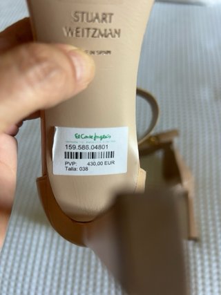 Sandalias Stuart Weitzman T38 Nude