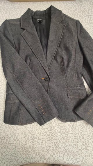 Traje Chaqueta Vaquero Zara Azul