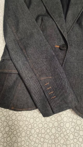 Traje Chaqueta Vaquero Zara Azul