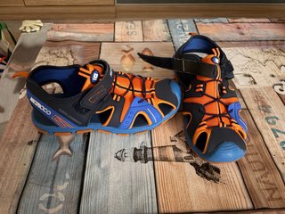 Chanclas Nicoboco Azul y Naranja