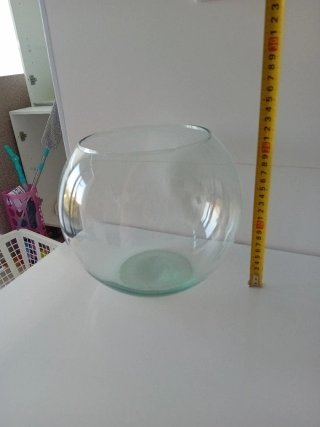 Pecera de cristal grande