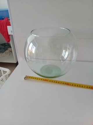 Pecera de cristal grande