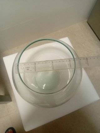 Pecera de cristal grande