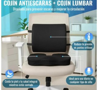 Cojín Lumbar y Antiescaras Ergonómico