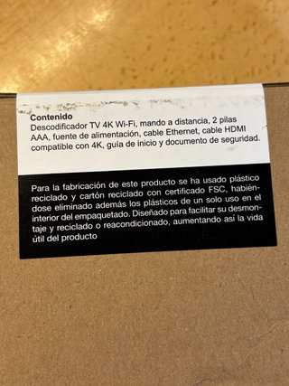 DESCODIFICADOR TV 4K WI-FI GOOGLE A ESTRENAR