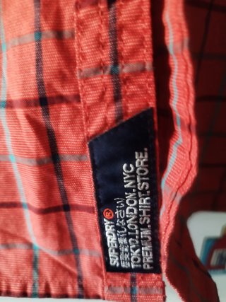 Camisa Superdry Oxford Cuadros Talla M
