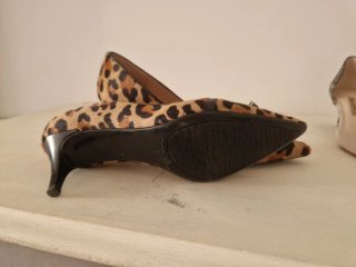 Zapatos KARMINE tacón leopardo talla 41