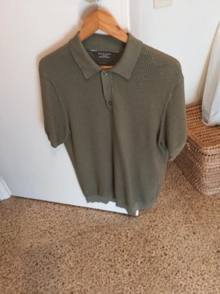 Lote 2 Pantalones Talla 42/44  verde y beige