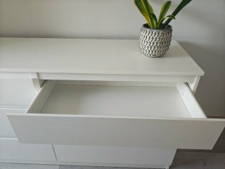Cajonera Malm 6 cajones Ikea Blanca
