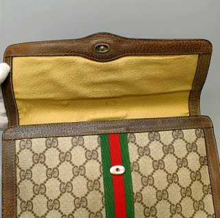 Pochette Gucci Web Stripe GG Supreme