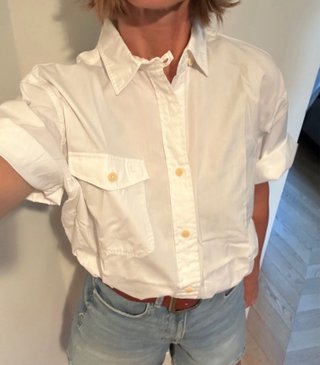 Camicia Timberland bianca manica corta