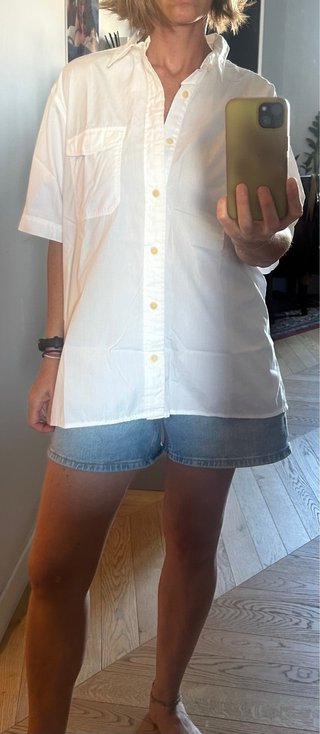 Camicia Timberland bianca manica corta