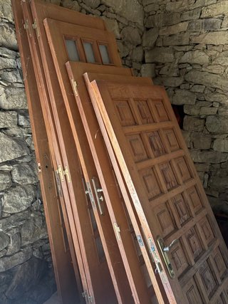 Puertas de madera laminada