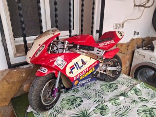 Minimoto Ducati Roja y Blanca