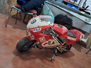 Minimoto Ducati Roja y Blanca