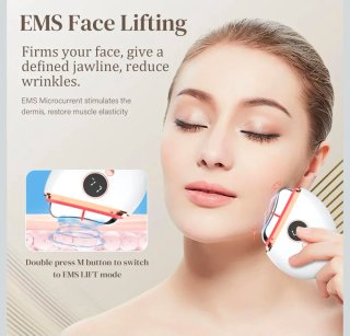 Profey EMS Gua Sha Masajeador Facial Rosa