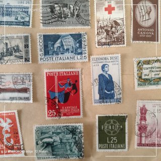 14 Francobolli Italiani Usati 1953-1959