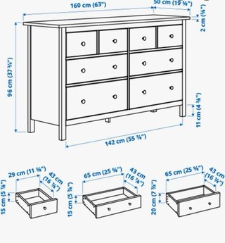 Cómoda Cajonera IKEA Hemnes Blanca