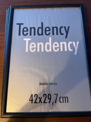 Marco Madera Negro 42x29,7 cm