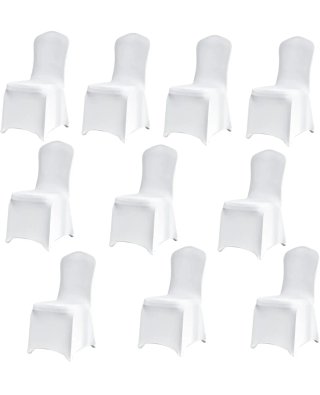 50 Fundas para sillas de eventos (blancas)