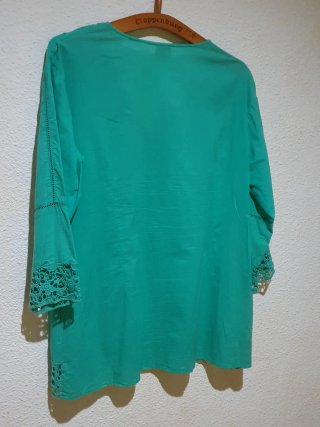 Blusa Siya Talla Única Verde