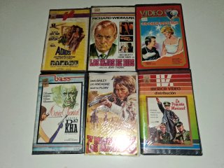 Lote 6 VHS Películas Cine Clásico