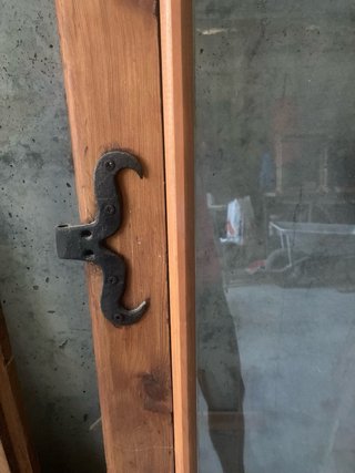 Puertas de madera antiguas con cristal para balcon