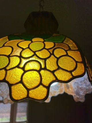 Lámpara colgante cristal Tiffany