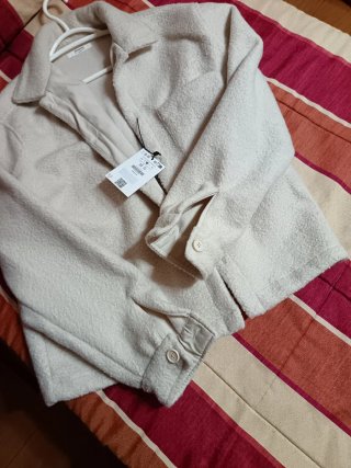 Chaqueta Bershka Beige Talla M